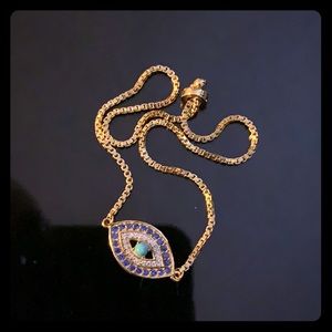 Evil Eye Bracelet with Adjustable Band